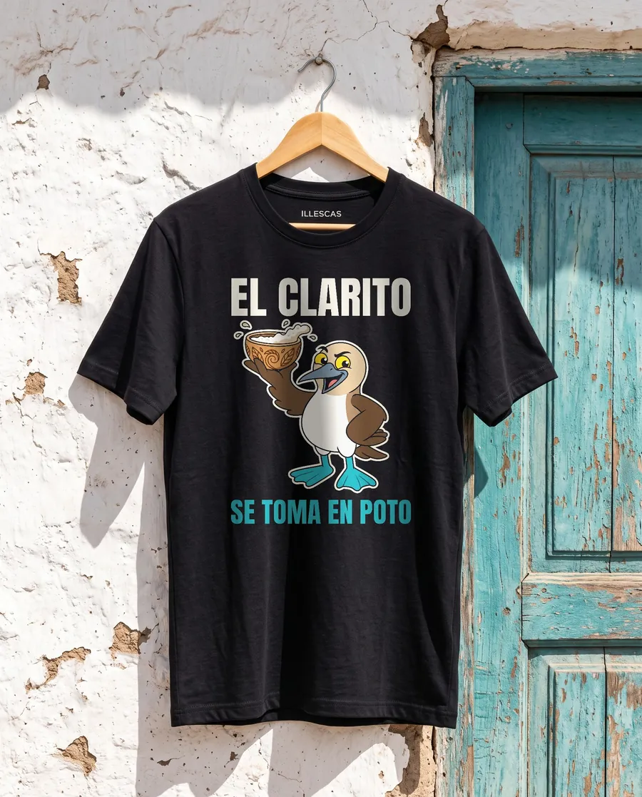 Polo - El clarito: polo negro con el diseño